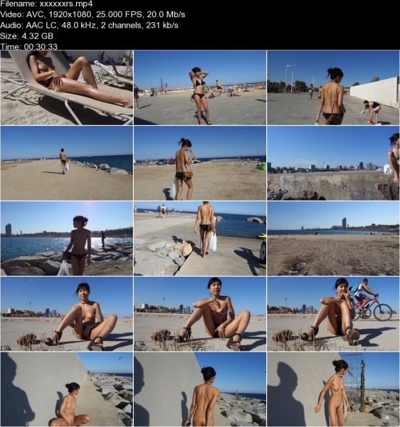 Оргазм со сквритом на пляже