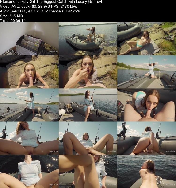 Секс на рыбалке на лодке с LuxuryGirl