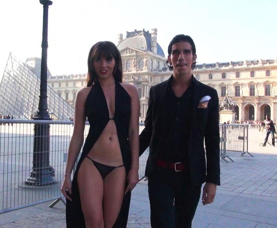 Красивая француженка снимается в порно