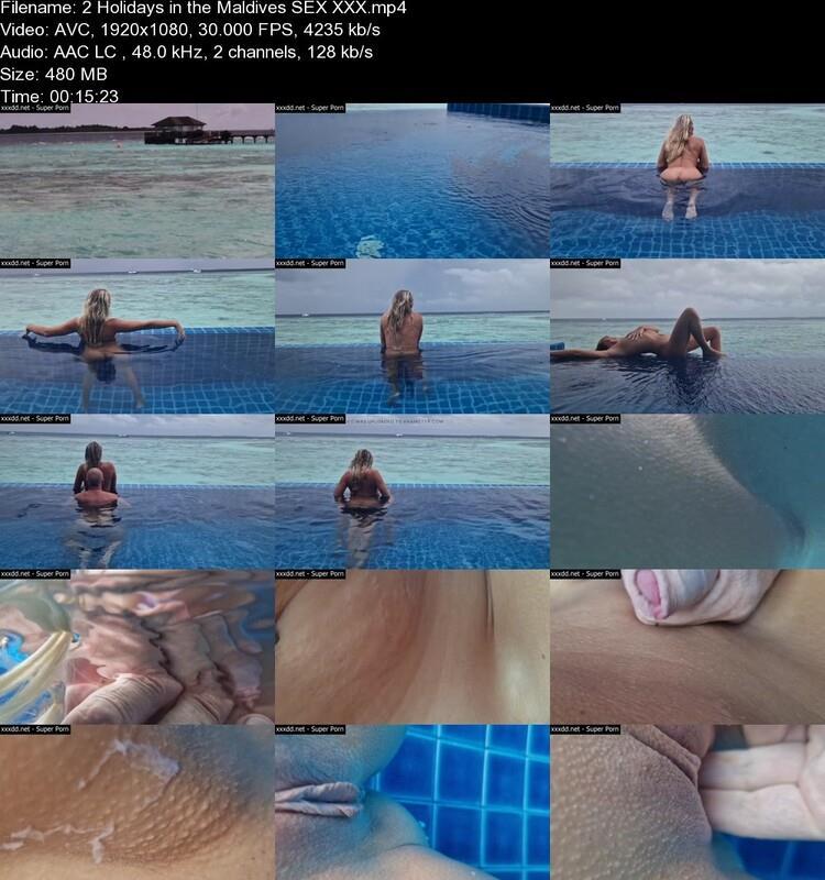 Публичный секс в бассейне на Мальдивах