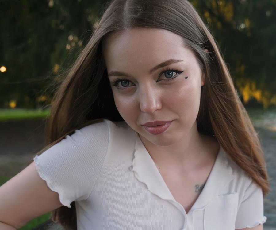 Jenny Kitty за деньги дала потрогать сиськи и не только