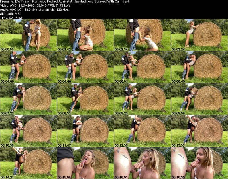 Секс с француженкой посреди поля