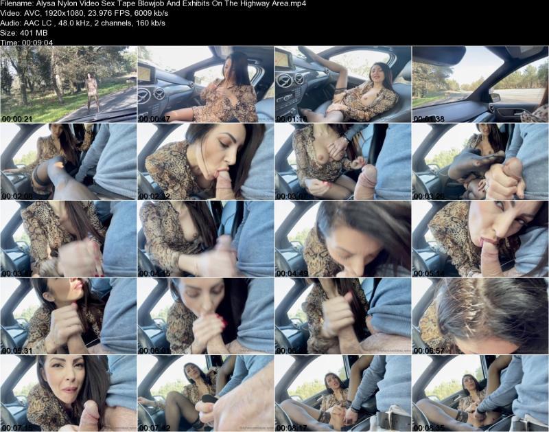 Минет в машине на шоссе