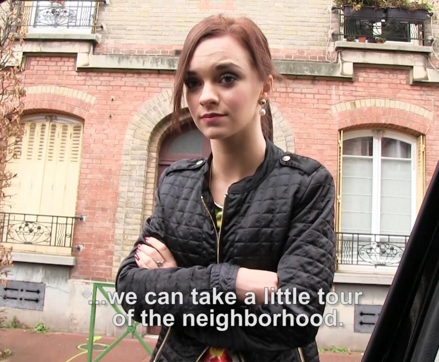 Подцепил элегантную француженку и трахнул в машине