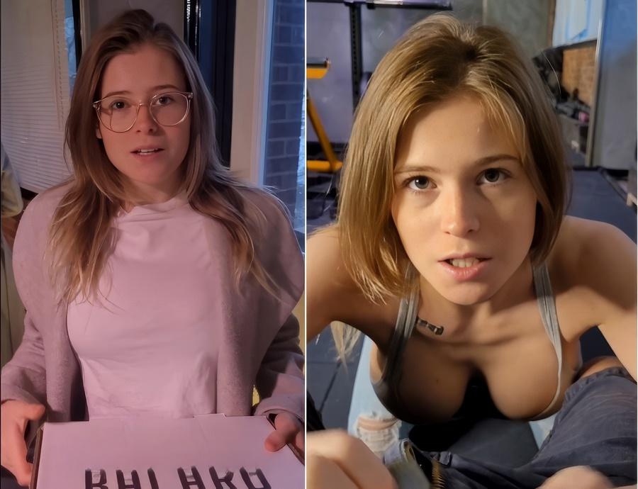 Девушка из доставки пиццы трахается из-за неправильного заказа