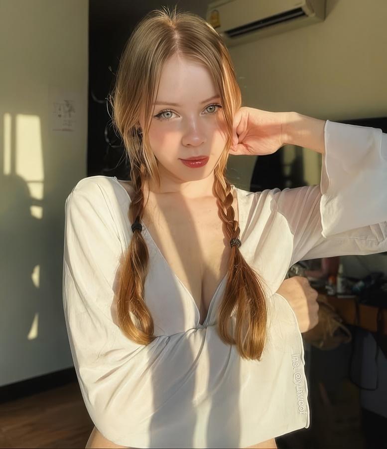 Девушка фанатка аниме трахается и получает сперму в киску