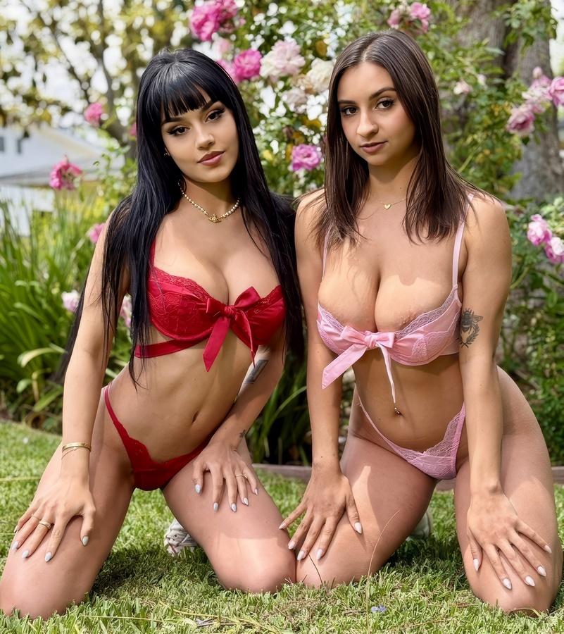 Свингер секс двух подружек Hailey Rose и Hannah Jo