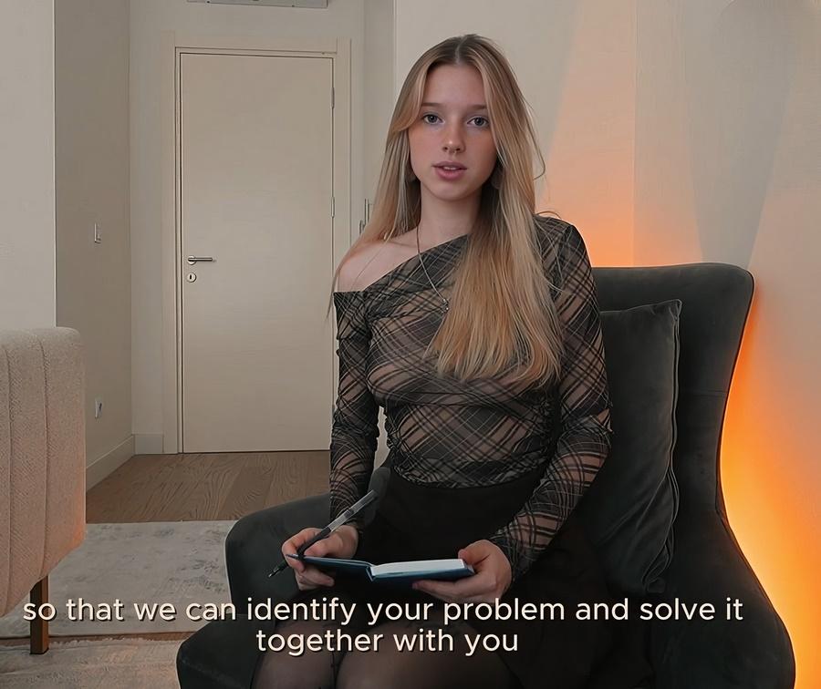 Секс с молодой девушкой психологом