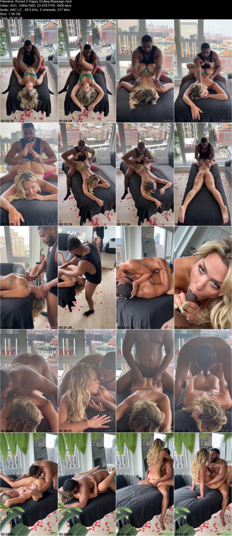 Красотка Savvy Suxx отдалась на эротическом массаже