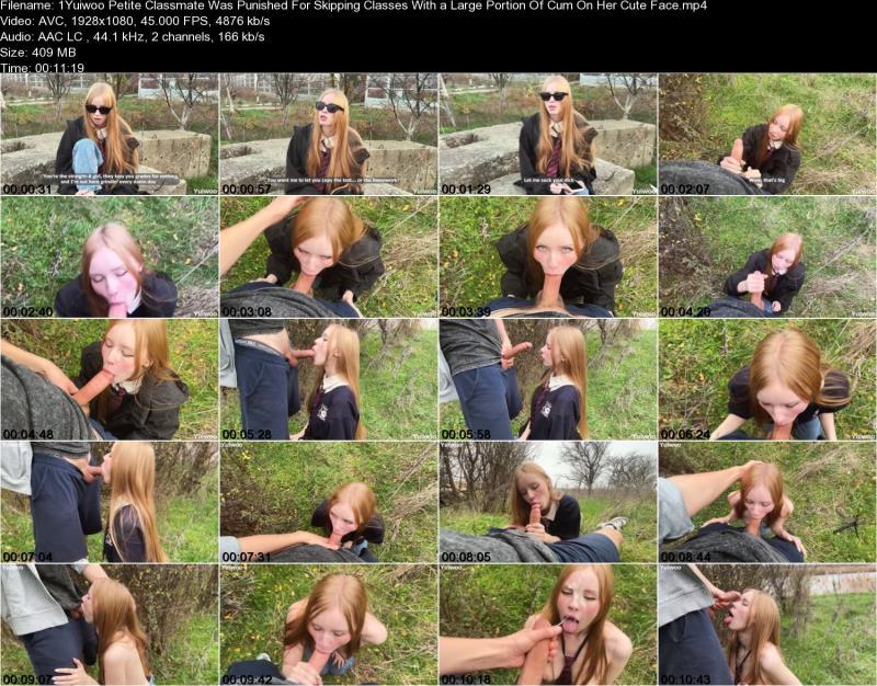 Парень обкончал лицо подружке по учебе Парень обкончал лицо подружке по учебе