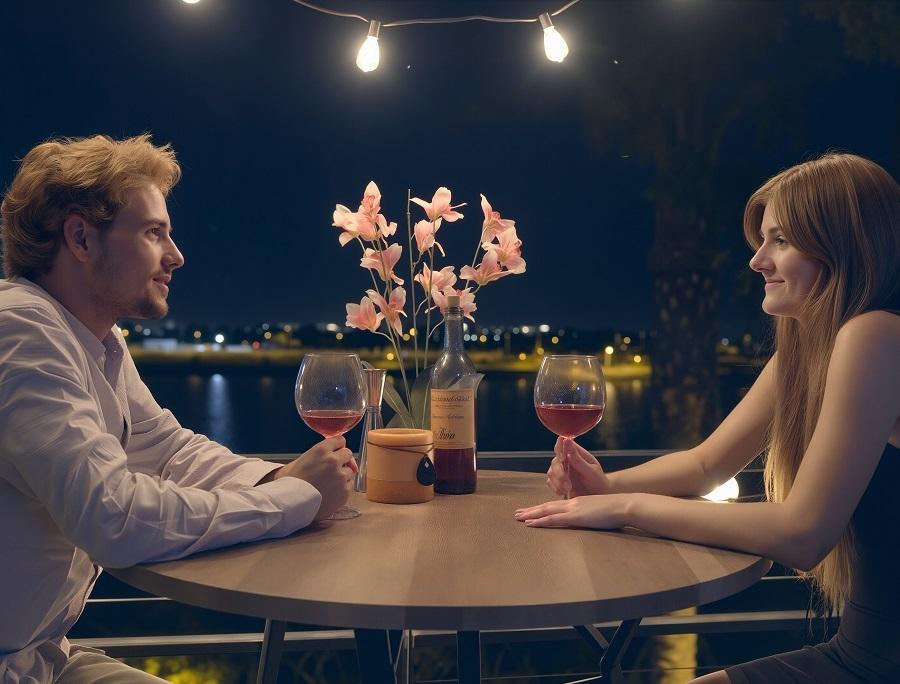 Романтическое свидание закончилось страстным сексом