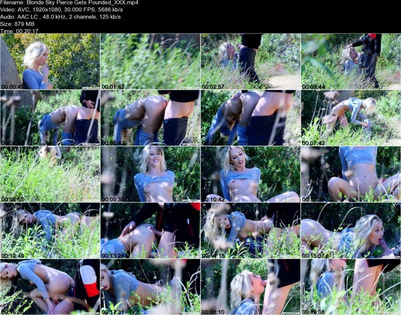 Секс с проституткой в кустах возле трассы